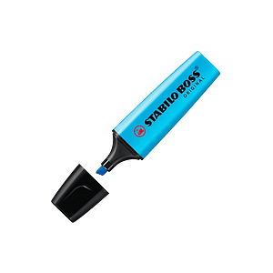 Marcador Fluorescente Stabilo Boss color Azul