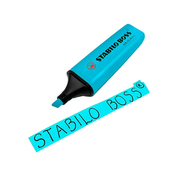 Marcador Fluorescente Stabilo Boss color Azul