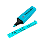 Marcador Fluorescente Stabilo Boss color Azul