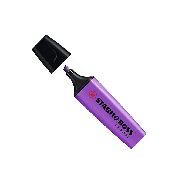 Marcador Fluorescente Stabilo Boss color Lavanda