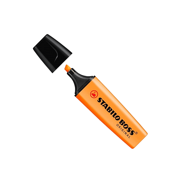 Marcador Fluorescente Stabilo Boss color Naranja