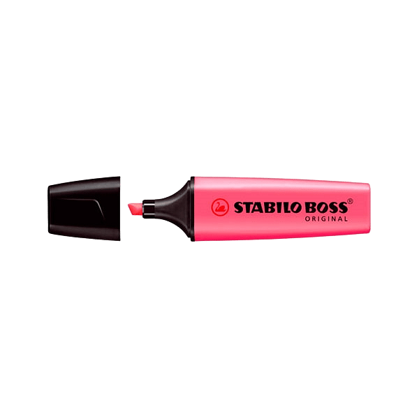 Marcador Fluorescente Stabilo Boss color Rosa