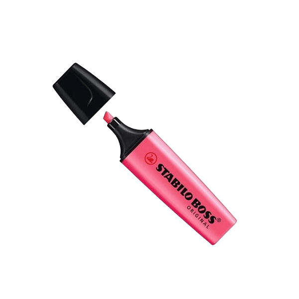 Marcador Fluorescente Stabilo Boss color Rosa
