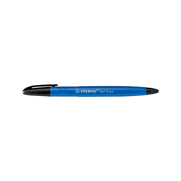 Stabilo Gel Exxx Azul Recargable con Goma  Bolígrafo