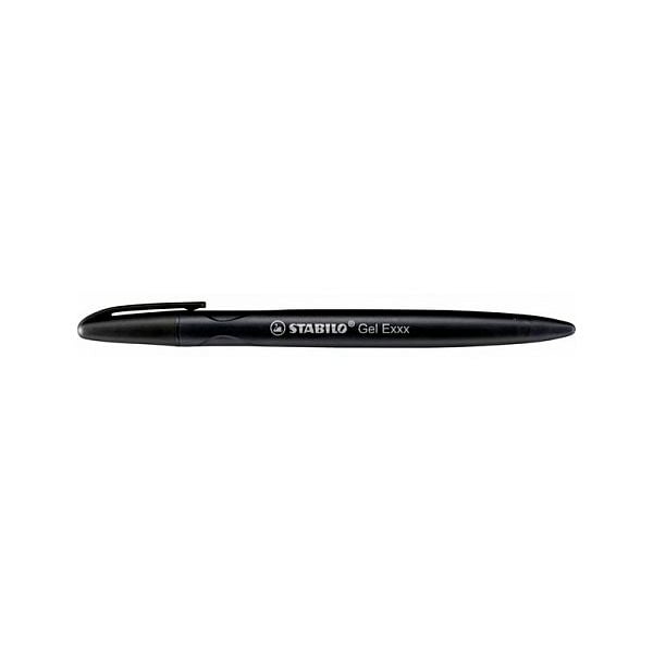 Stabilo Gel Exxx Negro Recargable con Goma  Bolígrafo