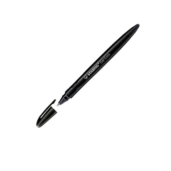 Stabilo Gel Exxx Negro Recargable con Goma  Bolígrafo