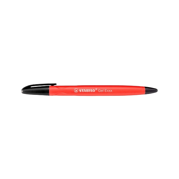 Stabilo Gel Exxx Rojo Recargable con Goma  Bolígrafo