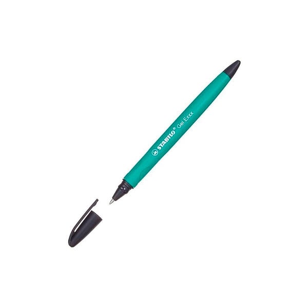 Stabilo Gel Exxx Verde Recargable con Goma  Bolígrafo