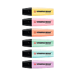 Stabilo Estuche 6 marcadores Fluorescentes colores Pastel