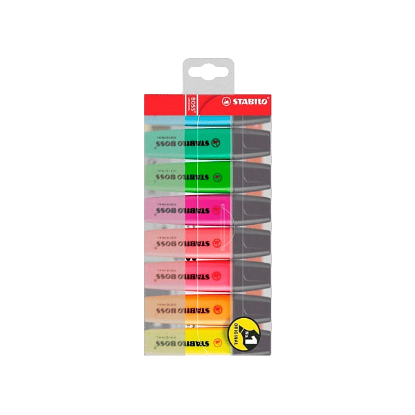 Stabilo Estuche 8 Marcadores Fluorescentes