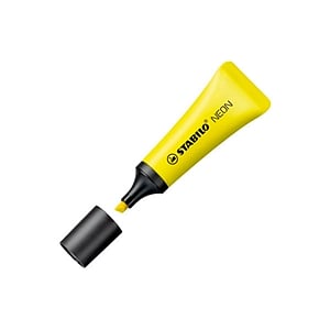 Marcador Fluorescente Stabilo Neon color Amarillo
