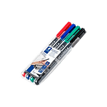 Rotulador Permanente Staedtler Lumocolor Punta 04mm pack 4