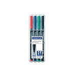 Rotulador Permanente Staedtler Lumocolor Punta 06mm pack 4