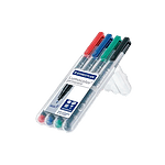 Rotulador Permanente Staedtler Lumocolor Punta 06mm pack 4