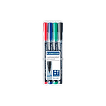 Rotulador Permanente Staedtler Lumocolor Punta 1mm pack 4