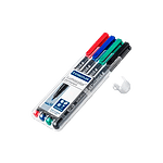 Rotulador Permanente Staedtler Lumocolor Punta 1mm pack 4