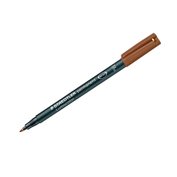 Rotulador Permanente Staedtler Lumocolor Punta 06mm Marrón