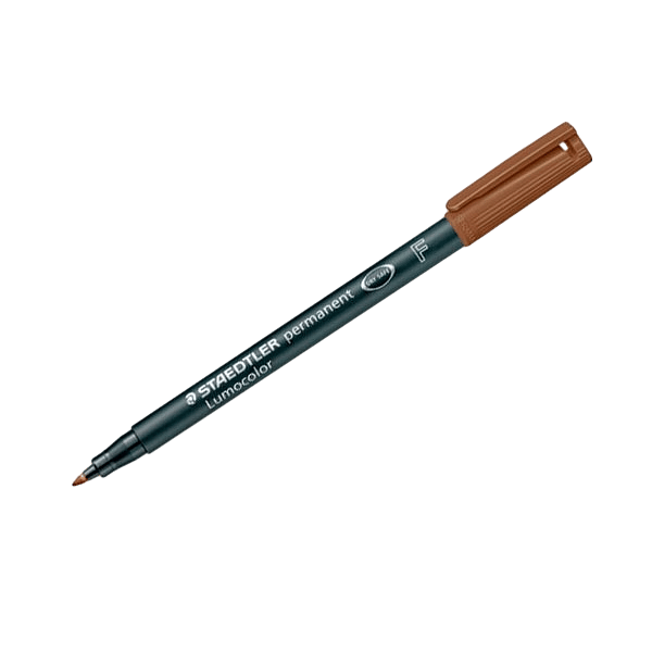 Rotulador Permanente Staedtler Lumocolor Punta 06mm Marrón