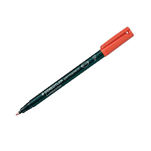 Rotulador Permanente Staedtler Lumocolor Punta 06mm Rojo