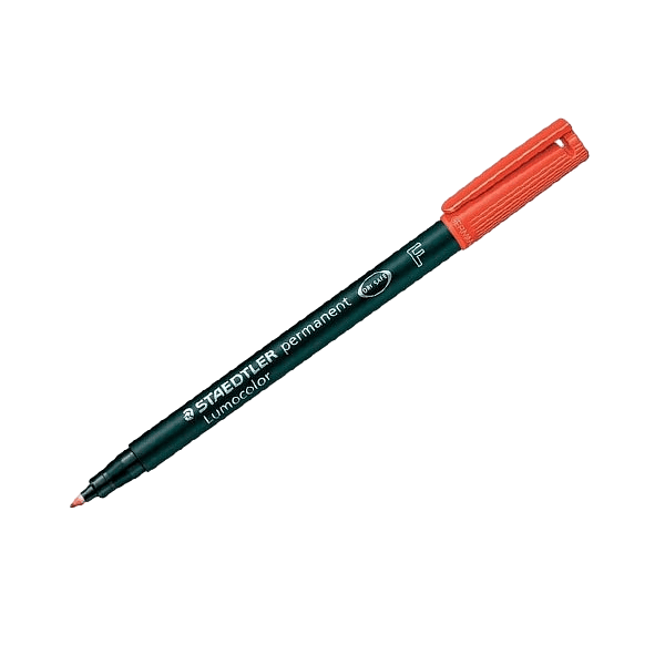 Rotulador Permanente Staedtler Lumocolor Punta 06mm Rojo