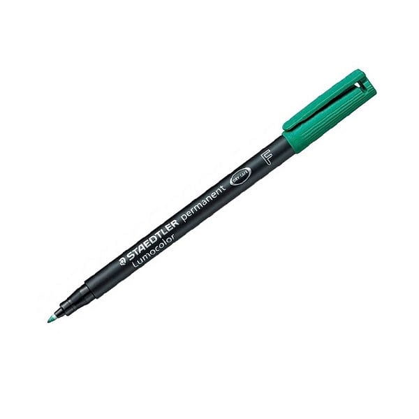 Rotulador Permanente Staedtler Lumocolor Punta 06mm Verde