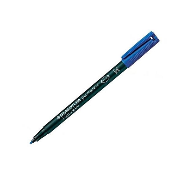Rotulador Permanente Staedtler Lumocolor Punta 1mm Azul