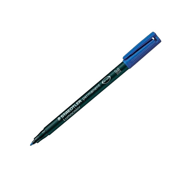 Rotulador Permanente Staedtler Lumocolor Punta 1mm Azul