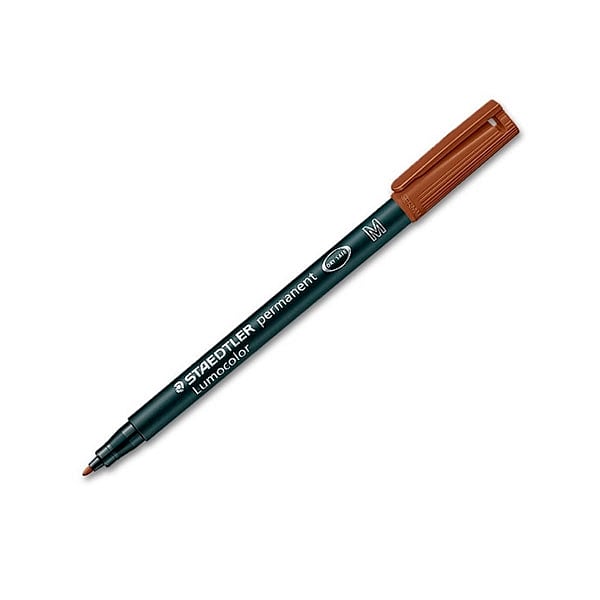 Rotulador Permanente Staedtler Lumocolor Punta 1mm Marrón