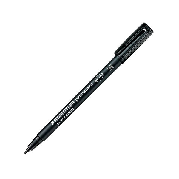 Rotulador Permanente Staedtler Lumocolor Punta 1mm Negro