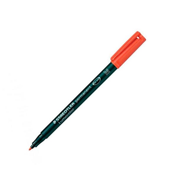 Rotulador Permanente Staedtler Lumocolor Punta 1mm Rojo