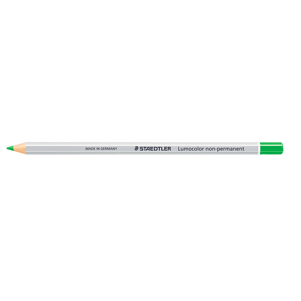 Lápiz NoPermanente Staedtler Lumocolor Omnichrom  Lapiz de color Verde 12 Unidades