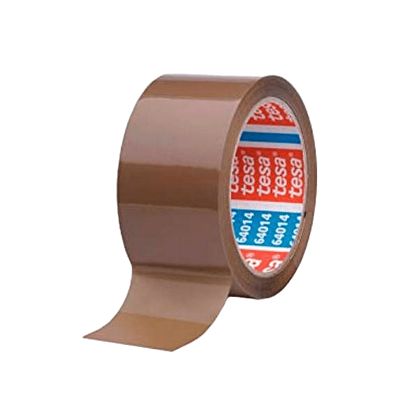 Tesa Cinta de Embalaje silenciosa en Polipropileno 50 mm x 66 mm  Marrón