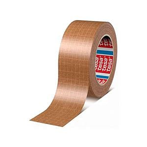 Tesa Pack 6 Rollos Papel Reforzado con Filamento de Fibra 50 mm x 25 mm  Marrón