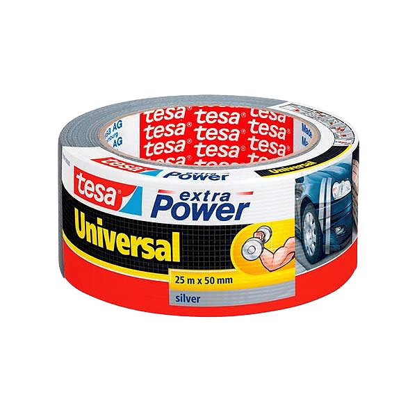Tesa Cinta Adhesiva Americana Extra Power 50 mm x 25 mm  Gris
