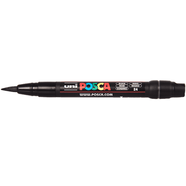 Posca Edicion Limitada Pack de 8 Marcadores de Pintura PC5M  Regalo Bolsa de Tela  Punta Redondeada 1825mm  Tinta Base al Agua  Colores Surtidos
