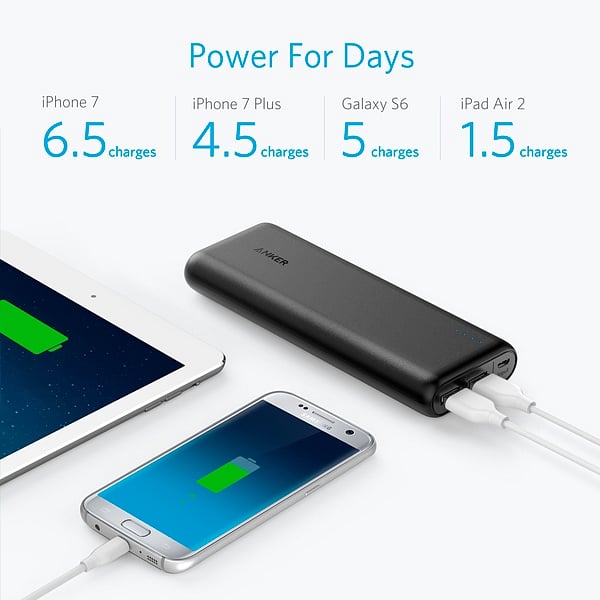 Anker PowerCore 20100 mAh negra  Powerbank
