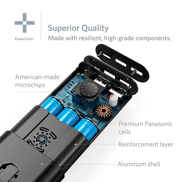 Anker PowerCore 20100 mAh USB C negra Power IQ  Powerbank