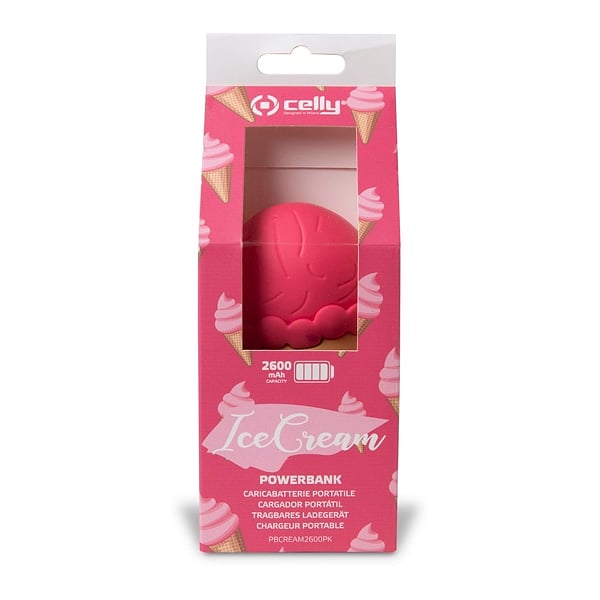 Celly Emoji Ice Cream 2600mAh  Powerbank