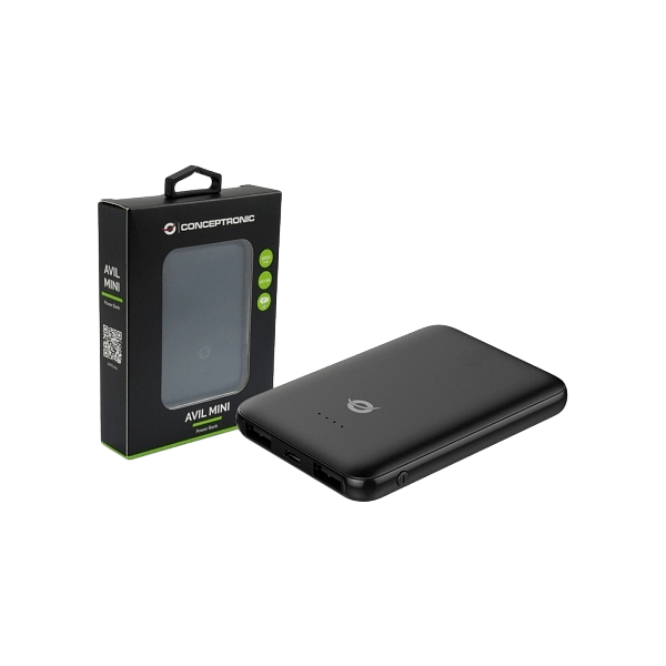 Conceptronic PowerBank Avil 5000mAh Negro  Batería