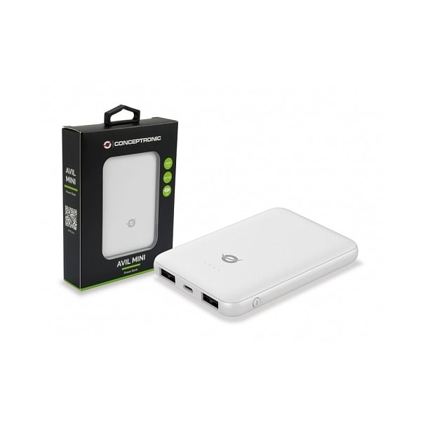 Conceptronic PowerBank Avil 5000mAh Blanco  Batería