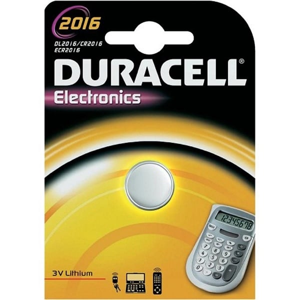Duracell Pila Botón Litio CR2016 3V 1 unidad