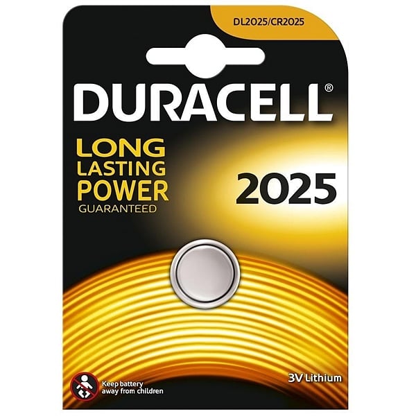 Duracell Pila Botón Litio CR2025 3V 1 unidad