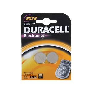 Duracell Pila Botón Litio CR2032 3V 2 unidades