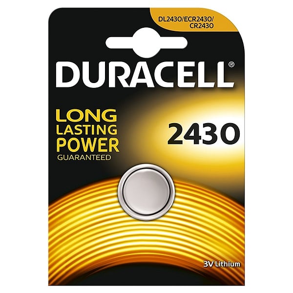 Duracell Pila Botón Litio CR2430 3V 1 unidad