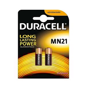 Duracell Pila Alcalina MN21 LR23A 12V 2 unidades