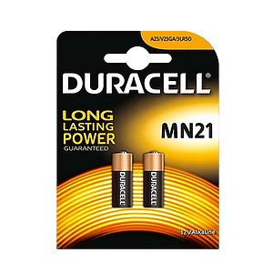 Duracell Pila Alcalina MN21 LR23A 12V 2 unidades