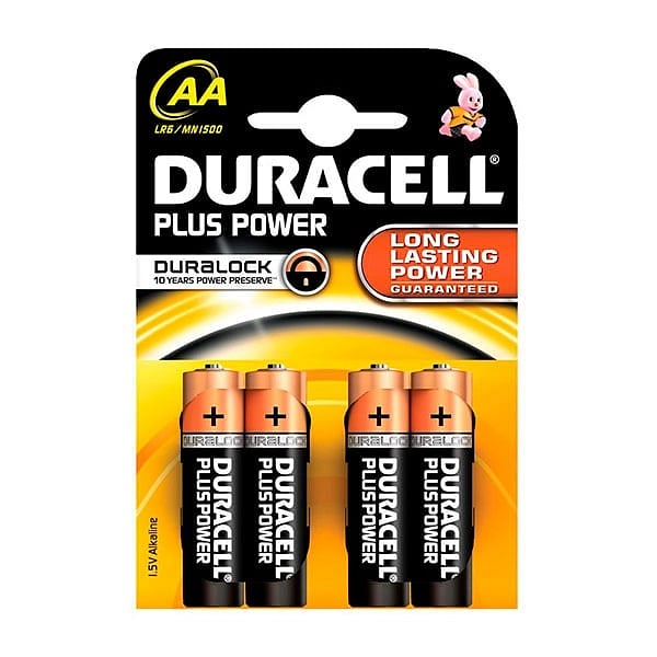 Duracell Pilas Alcalinas Simply AA LR6 4 unidades