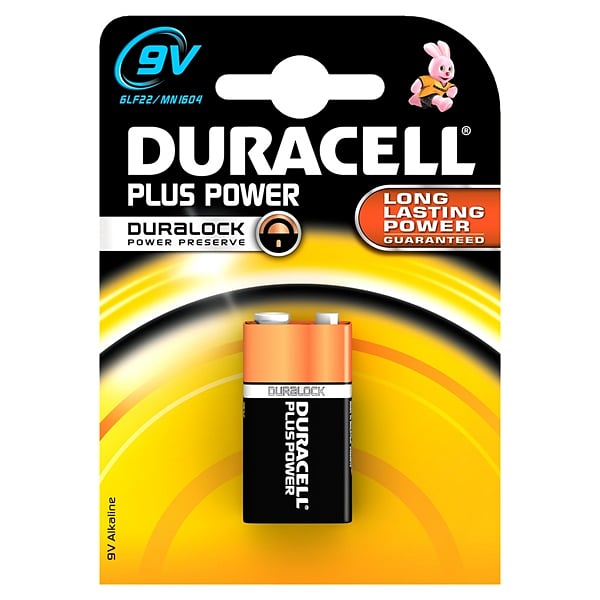 Duracell Pilas Alcalinas Plus Power LR61 9V 1 unidad