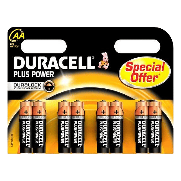 Duracell Pilas Alcalinas Plus Power AA 15V 8 unidades
