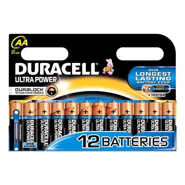 Duracell Pilas Alcalinas Ultra Power AA 15V 12 unidades